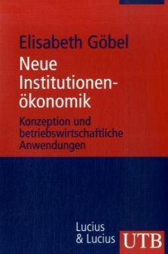 Cover Neue Institutionenökonomik