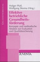 Effektive betriebliche Gesundheitsförderung - Pfaff, Holger / Slesina, Wolfgang (Hgg.)