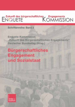 Bürgerschaftliches Engagement und Sozialstaat - Enquete-Kommission "Zukunft des Bürgerschaftlichen Engagements" des Deutschen Bundestages (Hrsg.)