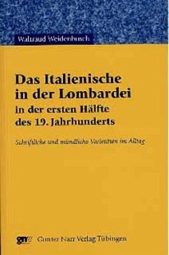 Cover Das Italienische in der Lombardei in der ersten Hälfte des 19. Jahrhunderts