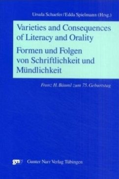 Cover Formen und Folgen von Schriftlichkeit und Mündlichkeit