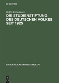 Die Studienstiftung des deutschen Volkes seit 1925