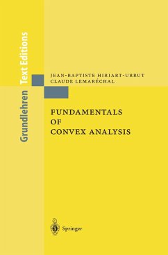 Fundamentals of Convex Analysis - Hiriart-Urruty, Jean-Baptiste;Lemaréchal, Claude