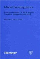 Global Eurolinguistics Global Eurolinguistics