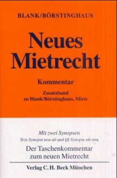 Neues Mietrecht, Kommentar - Blank, Hubert; Börstinghaus, Ulf P.