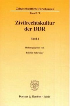Zivilrechtskultur der DDR. - Schröder, Rainer (Hrsg.)