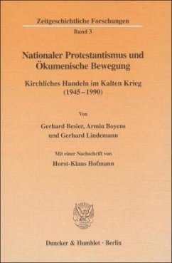 Nationaler Protestantismus und Ökumenische Bewegung - Besier, Gerhard;Boyens, Armin;Lindemann, Gerhard