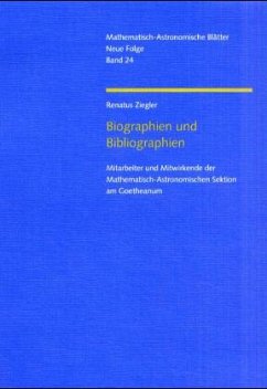 Biographien und Bibliographien - Ziegler, Renatus