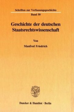 Cover Geschichte der deutschen Staatsrechtswissenschaft.