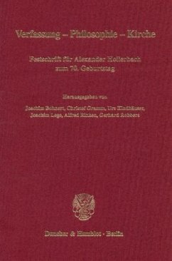 Verfassung - Philosophie - Kirche. - Bohnert, Joachim / Christof Gramm / Urs Kindhäuser / Joachim Lege / Alfred Rinken / Gerhard Robbers (Hgg.)