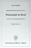 Wissenschaft als Beruf