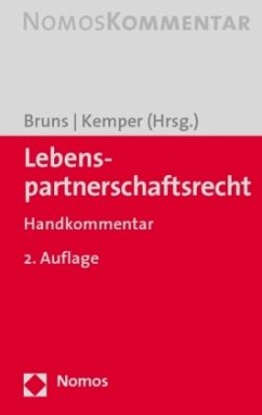 Cover Lebenspartnerschaftsrecht (LPartR), Handkommentar