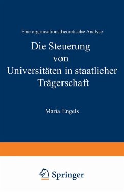 Cover Die Steuerung von Universitäten in staatlicher Trägerschaft