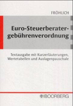 Cover Euro-Steuerberatergebührenverordnung