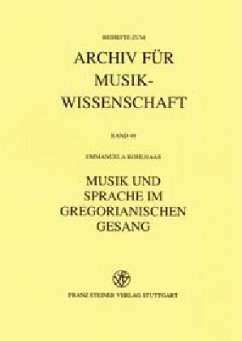 Cover Musik und Sprache im Gregorianischen Gesang