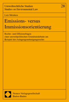 Emissions- versus Immissionsorientierung - Meinken, Lutz