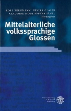Cover Mittelalterliche volkssprachige Glossen