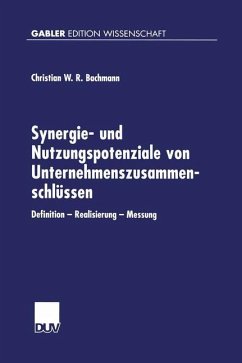 Synergie- und Nutzungspotenziale von Unternehmenszusammenschlüssen - Bachmann, Christian W. R.