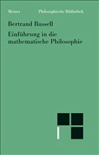 Cover Einführung in die mathematische Philosophie