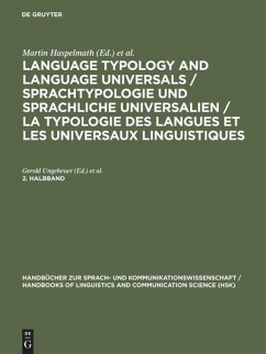 Language Typology and Language Universals 2.Teilband - Haspelmath, Martin / König, Ekkehard / Oesterreicher, Wulf / Raible, Wolfgang (Hgg.)