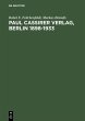 Paul Cassirer Verlag, Berlin 1898-1933 - Bild 1
