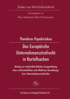 Cover Das Europäische Unternehmensstrafrecht in Kartellsachen