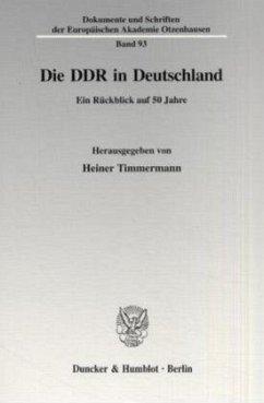 Die DDR in Deutschland - Timmermann, Heiner (Hrsg.)