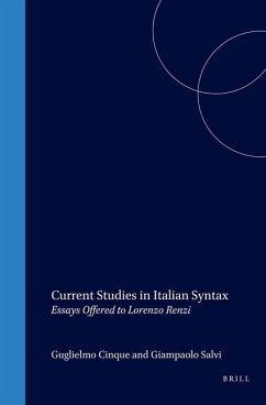 Current Studies in Italian Syntax - Cinque, G. / Salvi, G. (eds.)