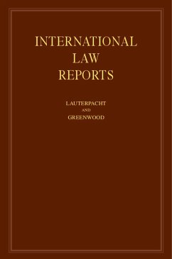 International Law Reports - Lauterpacht, E. / Greenwood, C. J. (eds.)