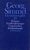 Postume Veröffentlichungen; Schulpädagogik / Gesamtausgabe 20