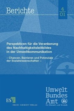 Cover Perspektiven für die Verankerung des Nachhaltigkeitsleitbildes in der Umweltkommunikation