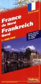 Frankreich Nord; France du Nord; France North; Francia del Nord/Hallwag Straßenkarten