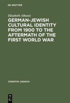 German-Jewish Cultural Identity from 1900 to the Aftermath of the First World War - Albanis, Elisabeth