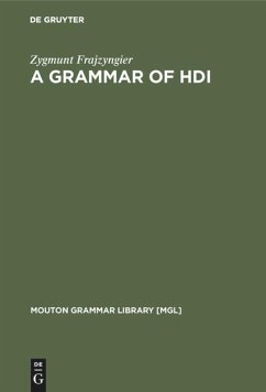 A Grammar of Hdi - Frajzyngier, Zygmunt