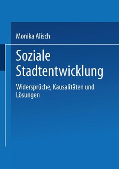 Soziale Stadtentwicklung - Alisch, Monika