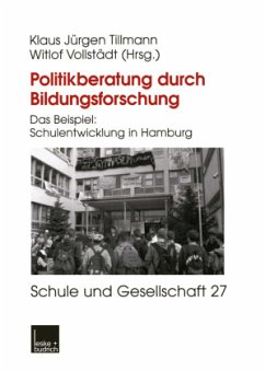 Politikberatung durch Bildungsforschung - Tillmann, Klaus-Jürgen;Vollstädt, Witlof
