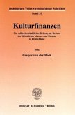 Kulturfinanzen.