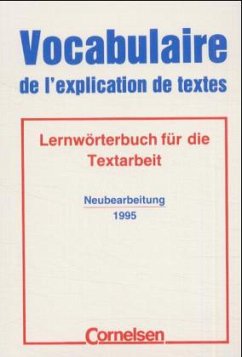 Cover Vocabulaire de l' explication de textes