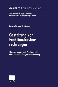 Gestaltung von Funktionskostenrechnungen - Brinkmann, Frank-Michael