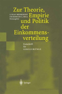 Zur Theorie, Empirie und Politik der Einkommensverteilung - Menkhoff, Lukas / Sell, Friedrich L. (Hgg.)