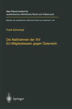 Die Maßnahmen der XIV EU-Mitgliedstaaten gegen Österreich - Schorkopf, Frank