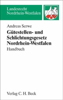 Cover Gütestellen- und Schlichtungsgesetz Nordrhein-Westfalen