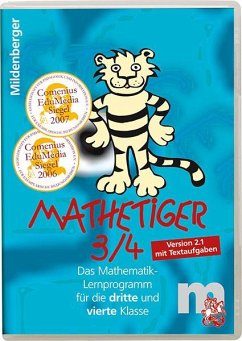Mathetiger 3/4, 1 CD-ROM, CD-ROM / Mathetiger 3/4. Lernprogramm für die 3. und 4. Klasse