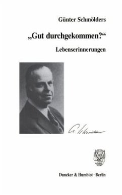 Lebenserinnerungen. - Schmölders, Günter