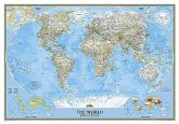 National Geographic Map The World, Political, Classic, laminiert, Planokarte