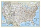 National Geographic Map United States Political, laminiert, Planokarte