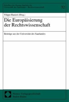 Die Europäisierung der Rechtswissenschaft - Ranieri, Filippo (Hrsg.)