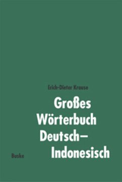 Großes Wörterbuch Deutsch-Indonesisch - Krause, Erich-Dieter