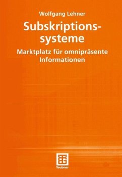 Subskriptionssysteme - Lehner, Wolfgang