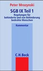 SGB IX Teil 1, Kommentar - Mrozynski, Peter